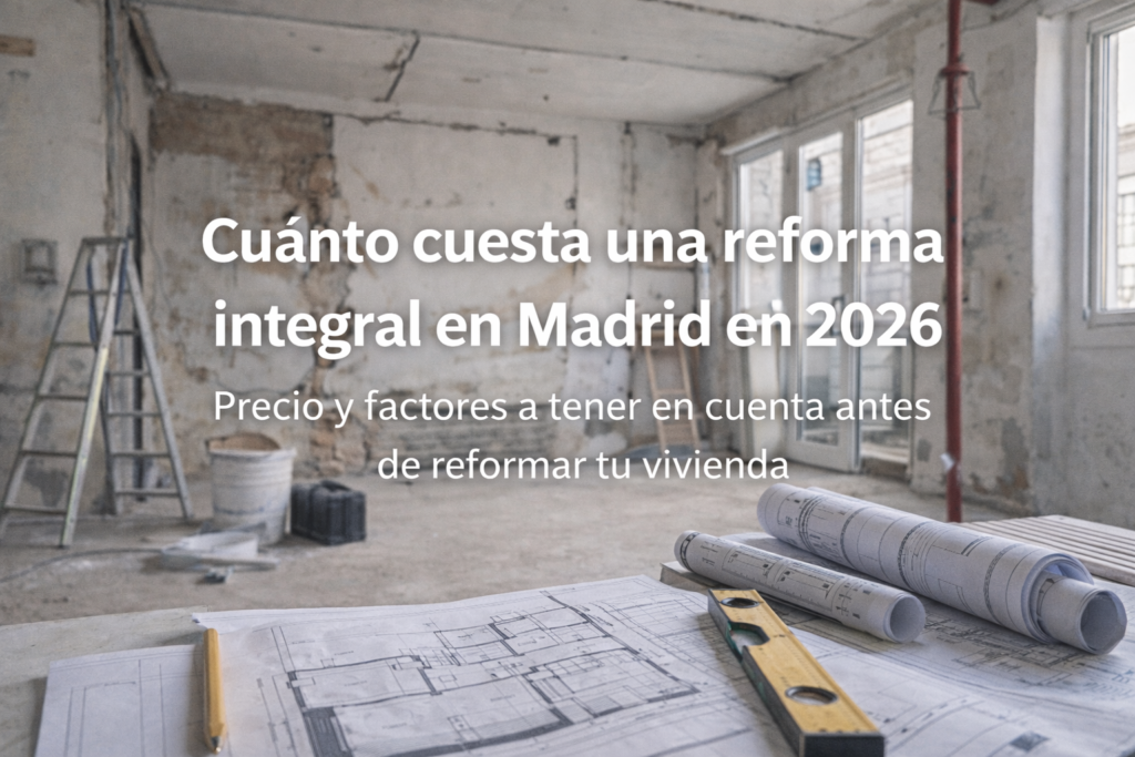 Coste de una reforma integral en Madrid y materiales utilizados en proyectos de interiorismo contemporáneo.