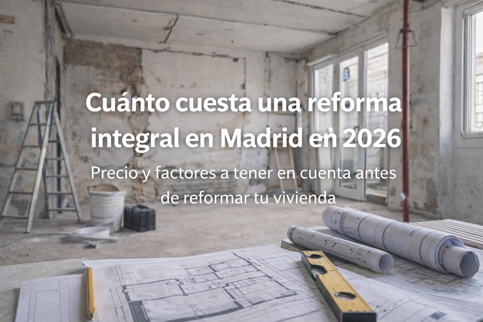 Coste de una reforma integral en Madrid y materiales utilizados en proyectos de interiorismo contemporáneo.